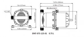 Гидроаккумулятор для автономных систем водоснабжения  SFAT-075-125-01